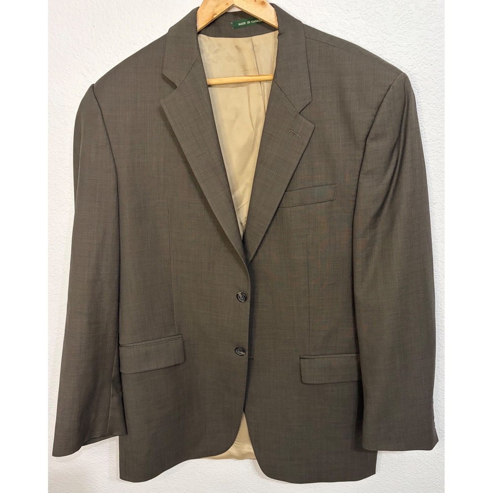 Lauren Ralph Lauren Mens 42L Brown Pure New Wool Blazer Sport Coat
